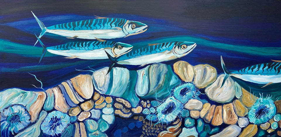 Wild Atlantic Mackerel in Emerald Waters