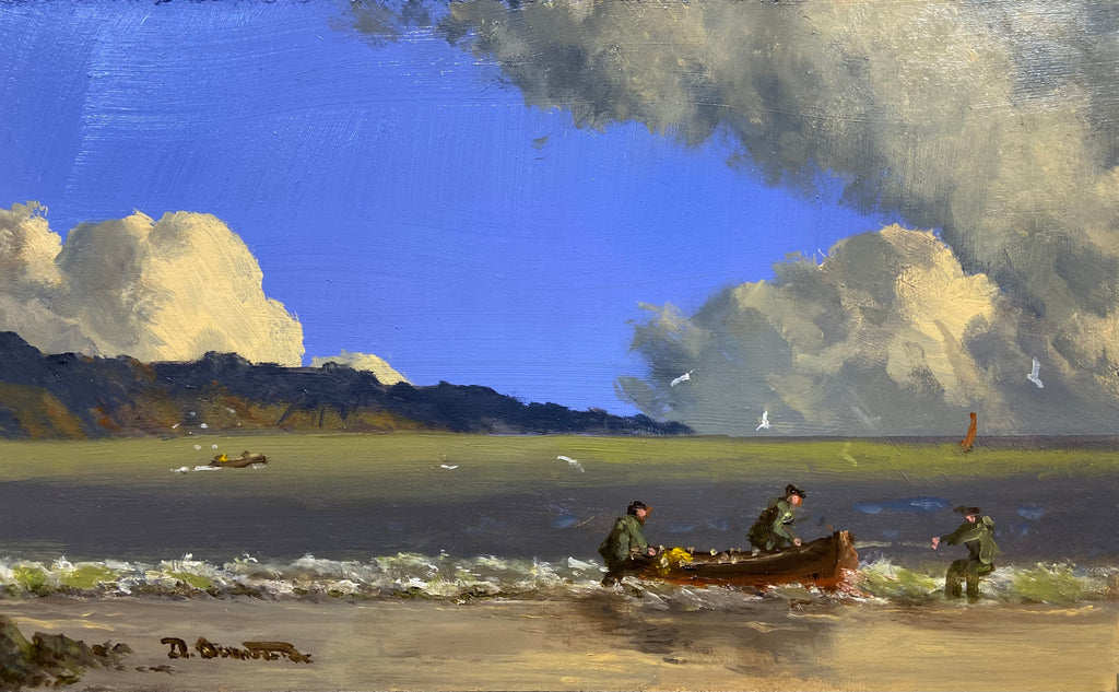 Landing Herring Near Moville, Co.Donegal. by David Overend Irish Art Plus