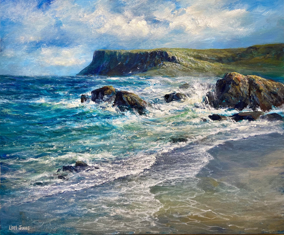 Incoming Tide Near Fair Head, Co.Antrim