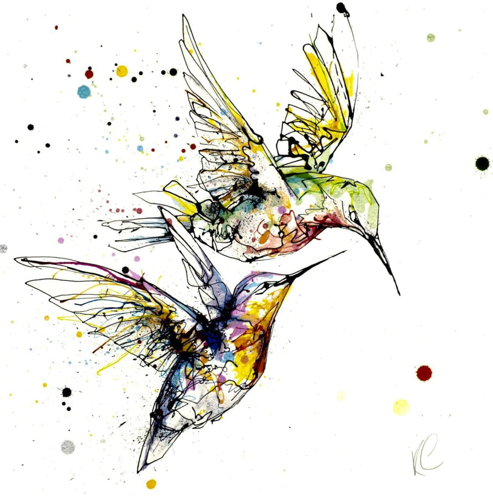Circling Signed Print