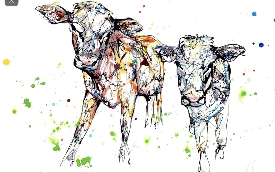 Daisy And Dot Signed Limited Edition Textured Print