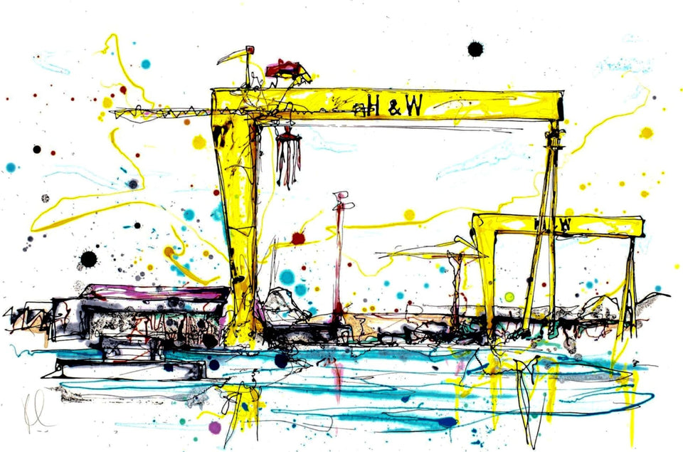 Giants Of Belfast Signed Print