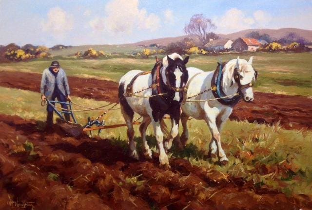 The Horse Ploughman by Donal McNaughton - Original Artwork