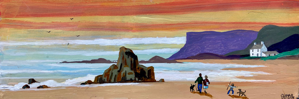 In The Gloaming On Ballycastle Beach.