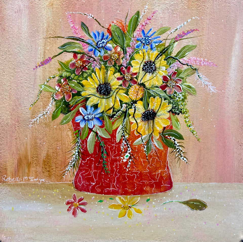 Stillife - Flowers in a Ceramic Vase