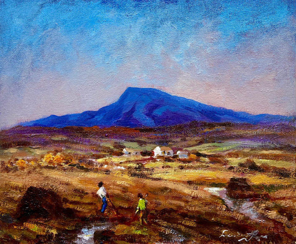 Working Turf, Near Muckish, Co.Donegal.