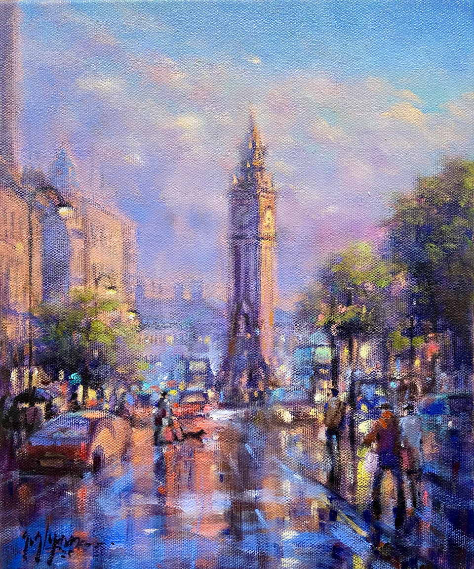 Passing Shower, Queens Square, Belfast