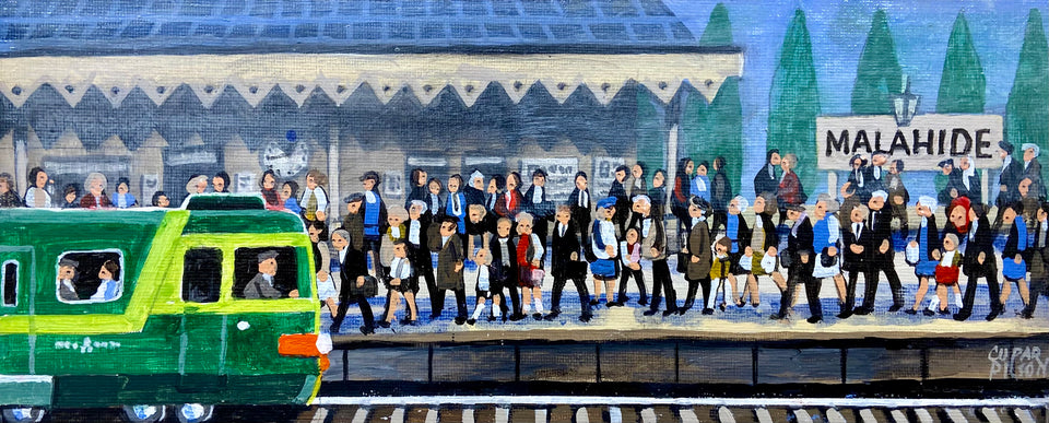 Catching the Dart at Malahide, Co.Dublin