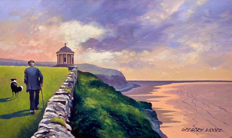 Out for a Stroll Near Mussenden Temple, Downhill.