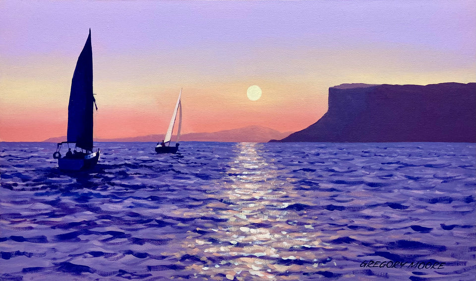 Sailing by Sunrise, Fairhead, Ballycastle, Co.Antrim