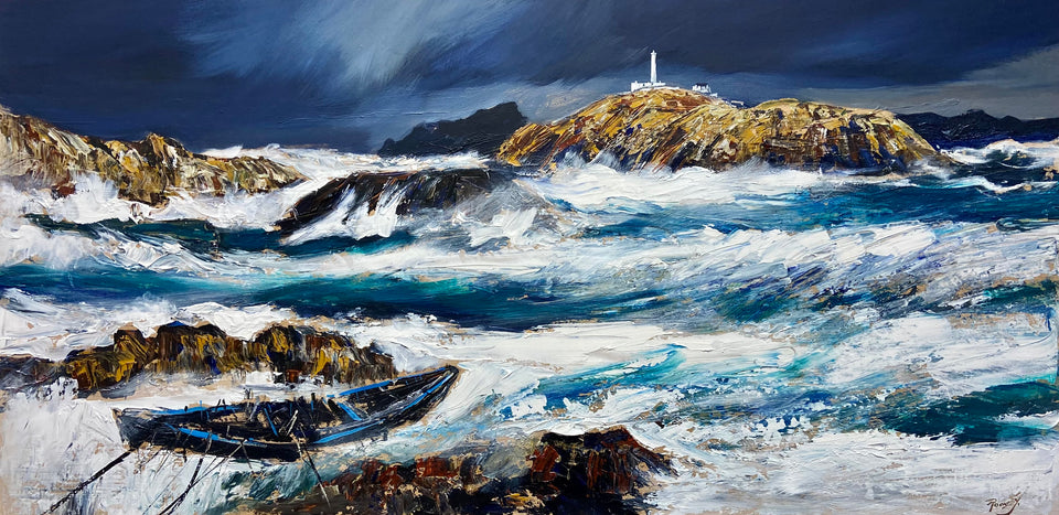 Innishtrahull Lighthouse, Malin Head, Co. Donegal.