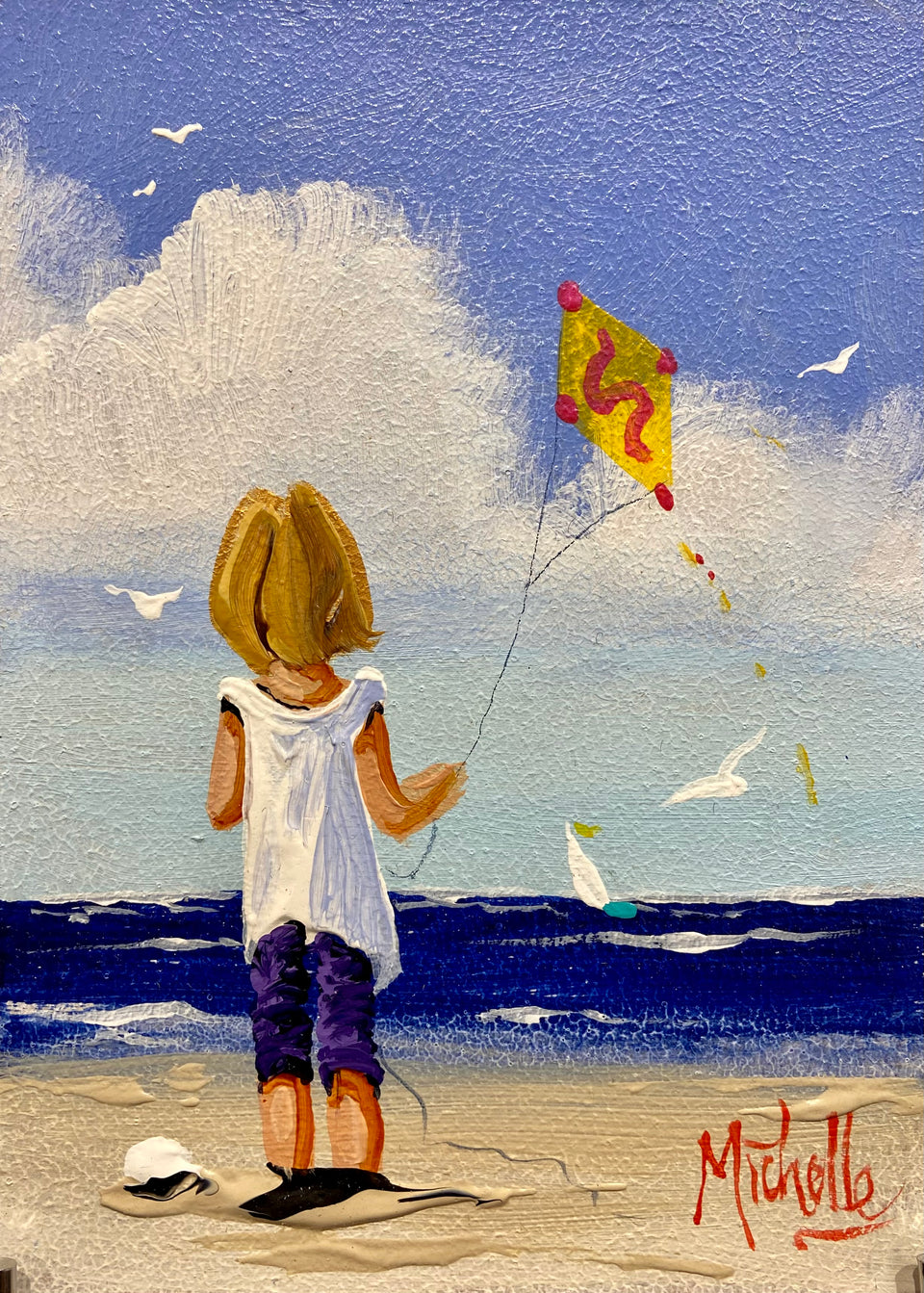 Young Girl With Her Kite
