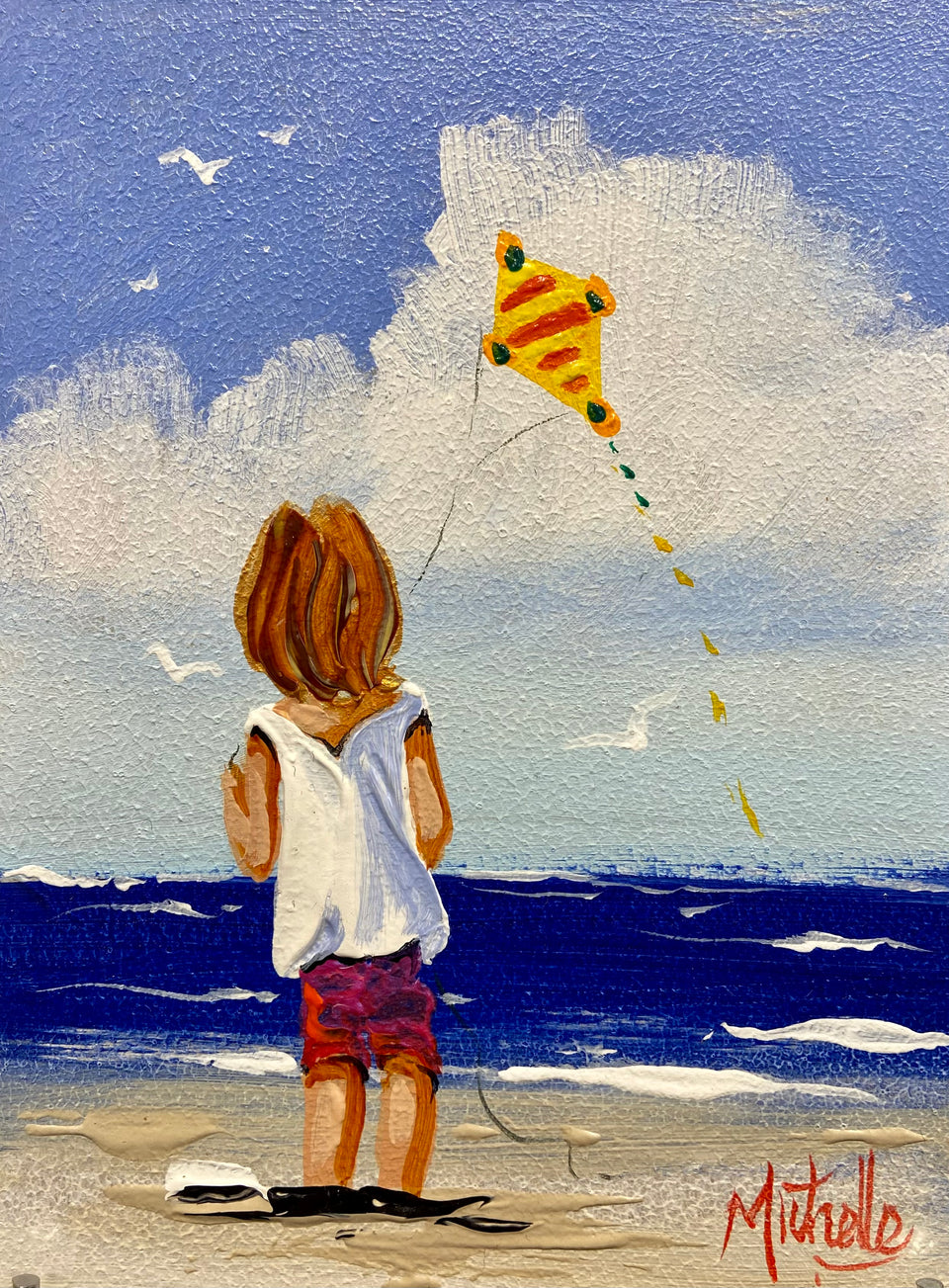 Young Girl With Kite