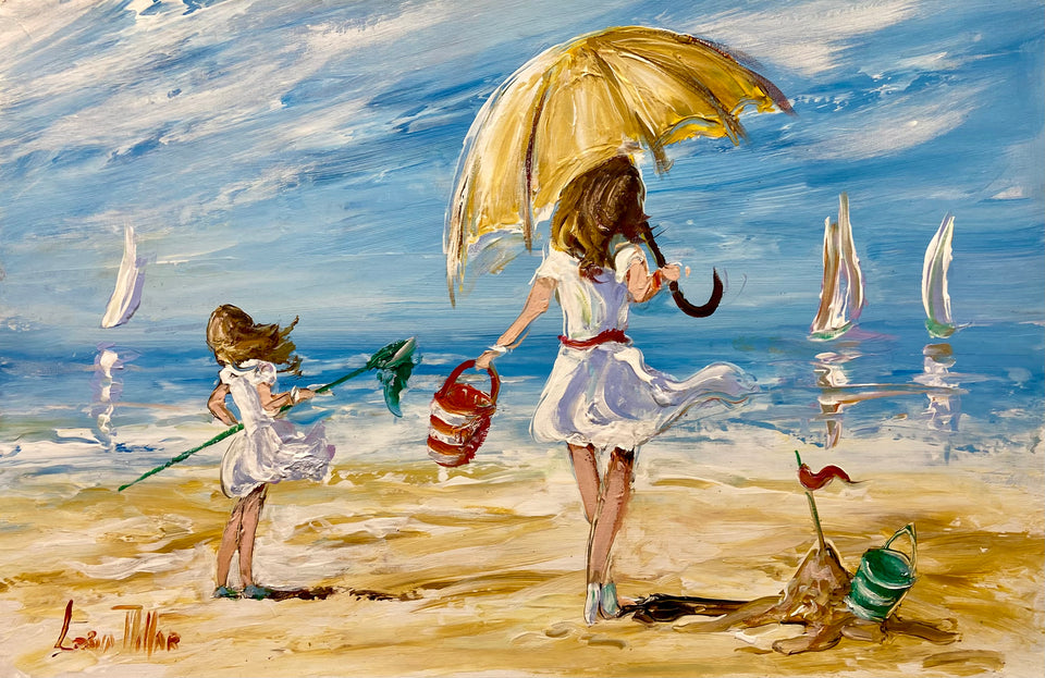 Mother and Daughter at the Seaside