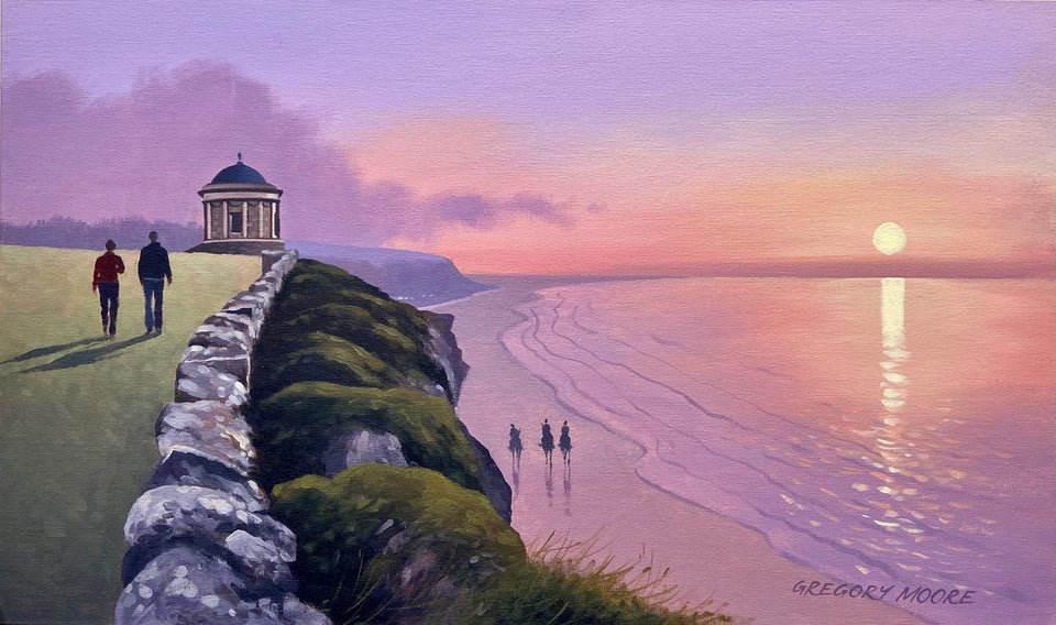 Ending Sunset By Mussenden Temple.
