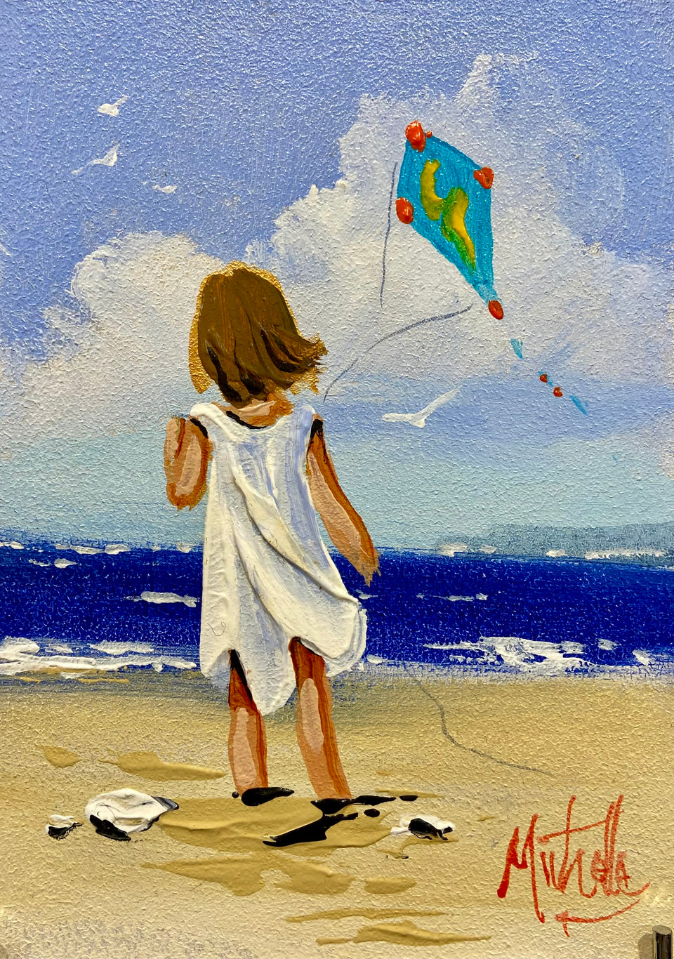 Young Girl With Kite
