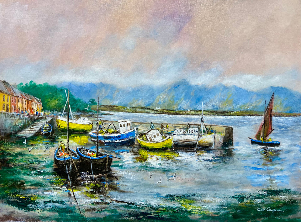 Galway Hookers, Roundstone Harbour, Connemara