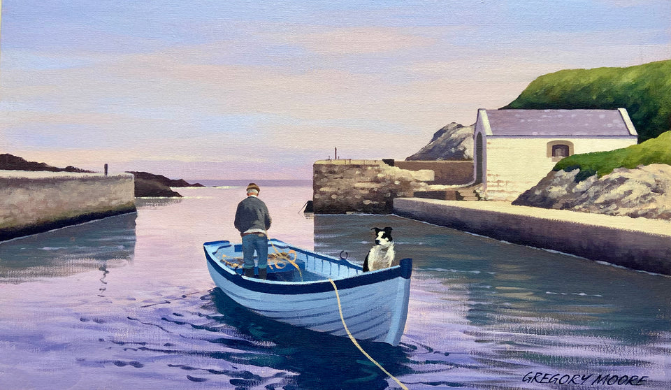 Preparing the Boat, Ballintoy Harbour, Co.Antrim