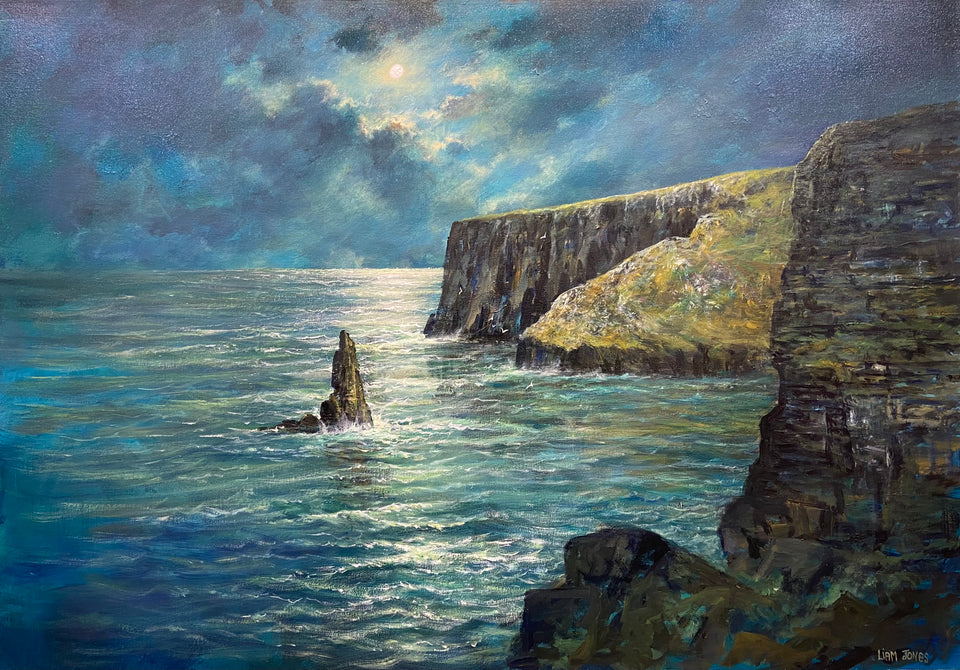 Cliffs of Moher by Moonlight.