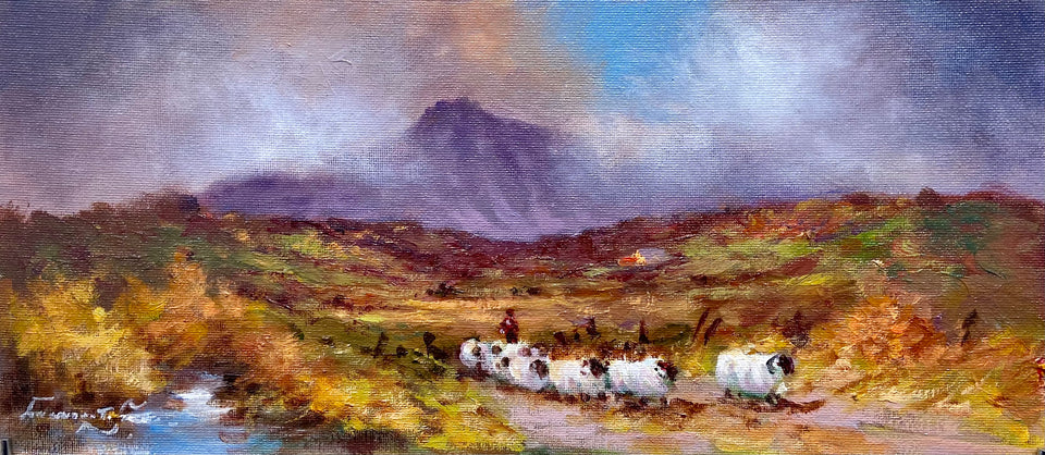 Tending Sheep, Neath Slieve Binnian, Co.Down