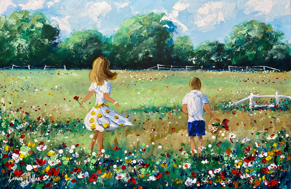 Picking Flowers in the Meadow