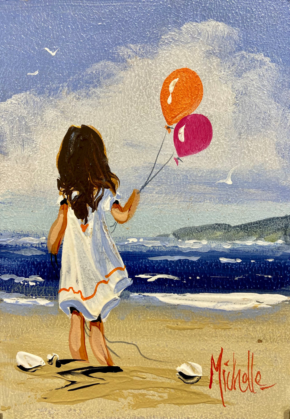 Young Girl With Balloons