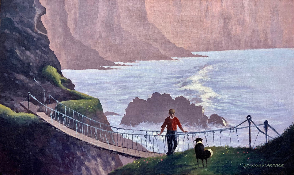 Crossing the Rope Bridge, Carrick-a-Rede, Co.Antrim