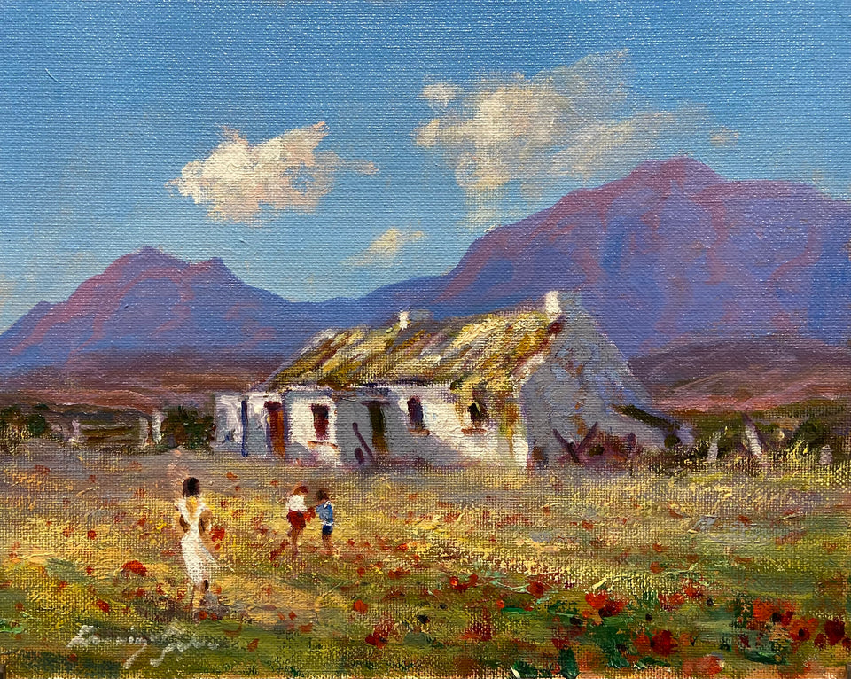 Old Farmstead With Poppies