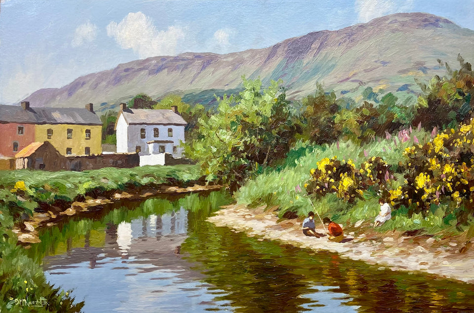 Young Fisherfolk, Waterfoot, Co.Antrim.