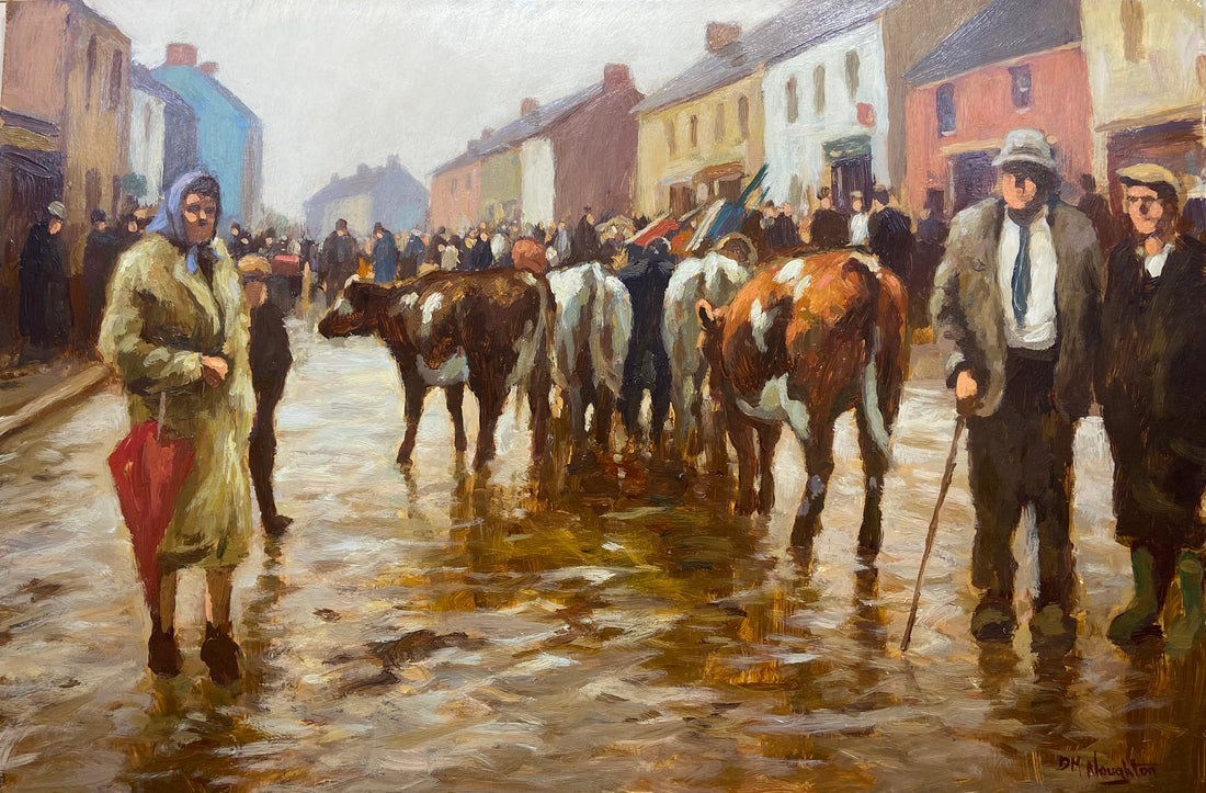 A Busy Fair Day by Donal McNaughton Irish Art Plus