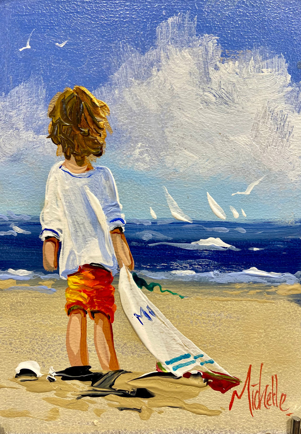 Young Boy With Sailboat