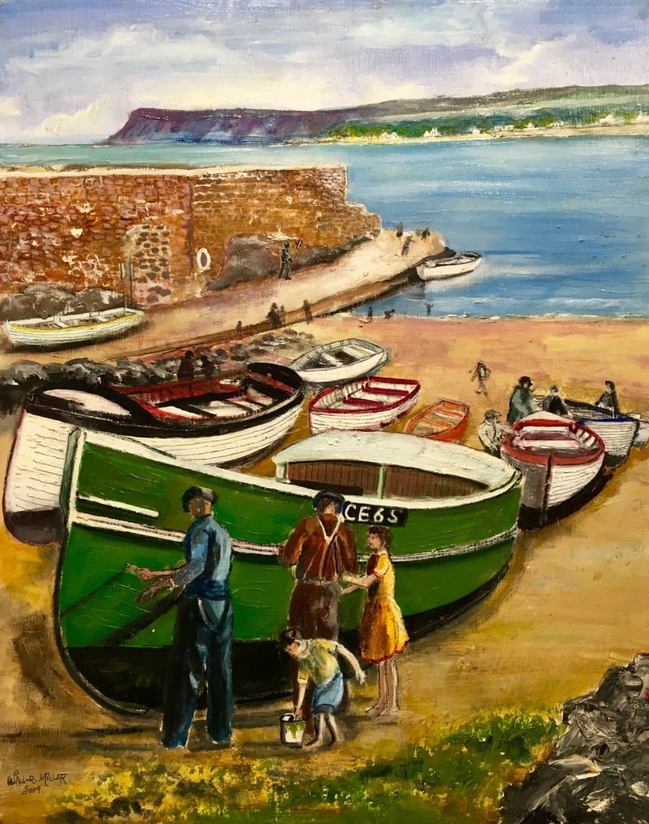 Ballycastle Boatslip Co.antrim Original Artwork
