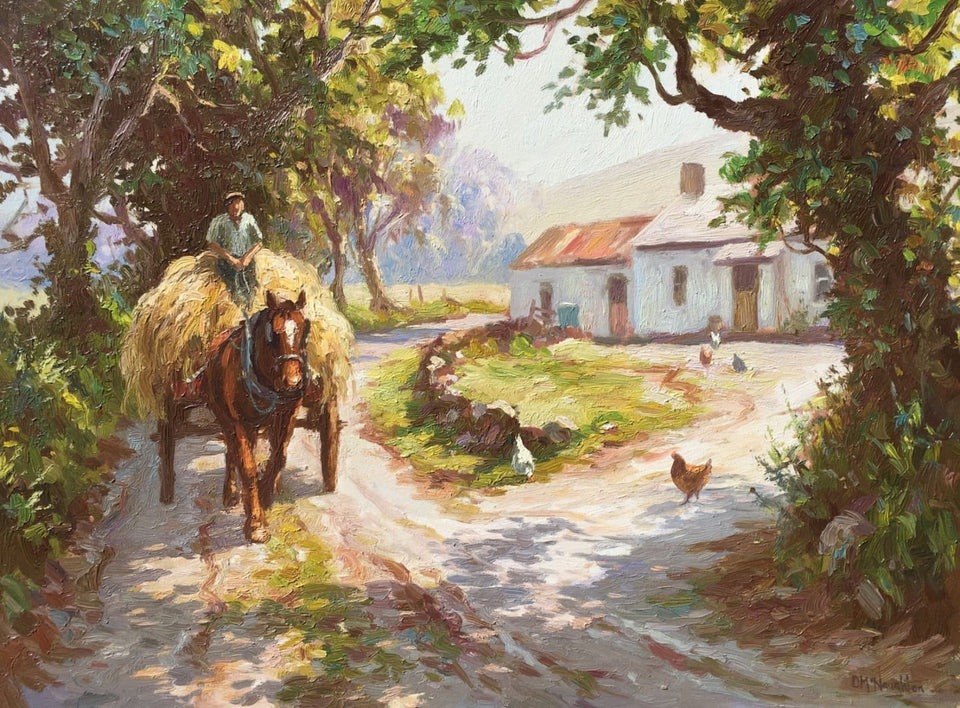 Bringing In The Hay by Donal McNaughton - Original Artwork