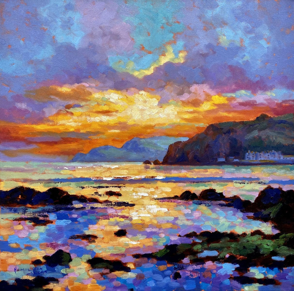 Evening Sunset Cushendun Bay Co.antrim Original Artwork