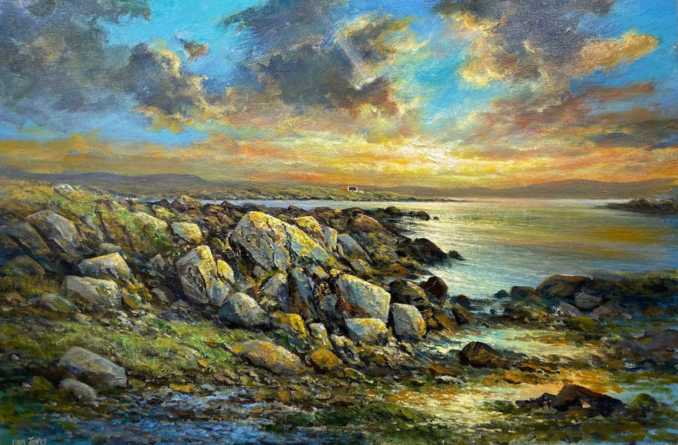 Evening Sunset West Of Ireland Original Artwork