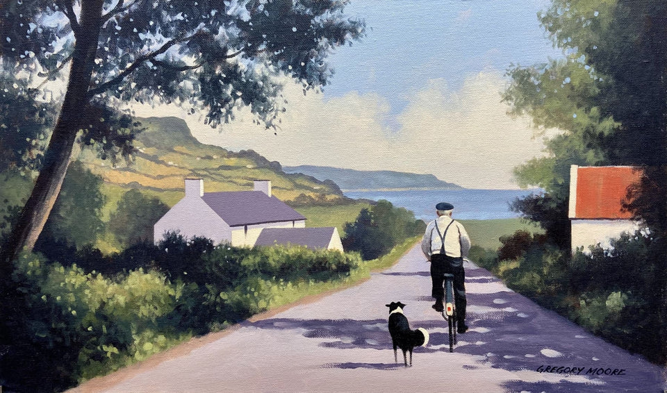 Heading Down To The Antrim Coast. Original Artwork
