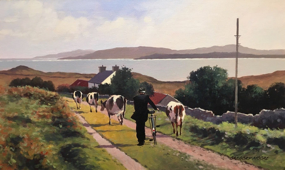 Milking Time By The Loughshore Original Artwork