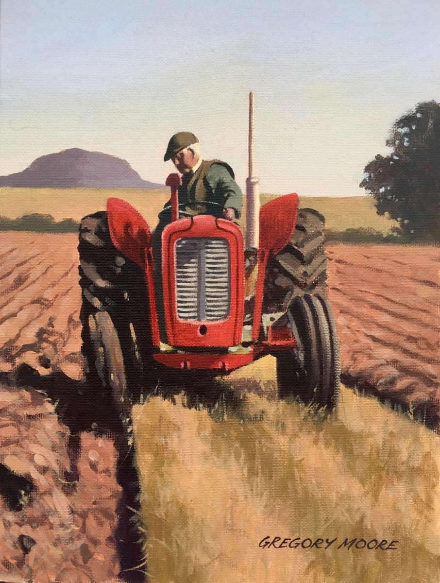 Ploughing Near Slemish Original Artwork