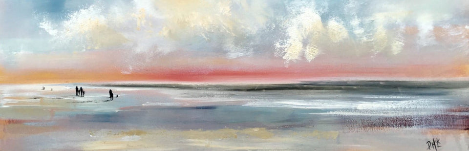 Summer Sunset By The Sea Original Artwork