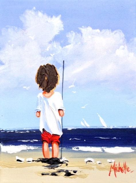 Young Fisherman Original Artwork